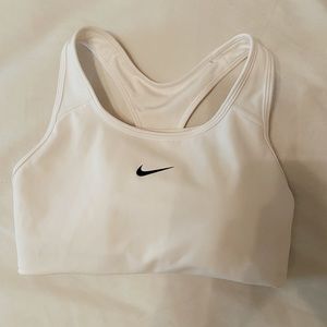 Nike White Sports Bra